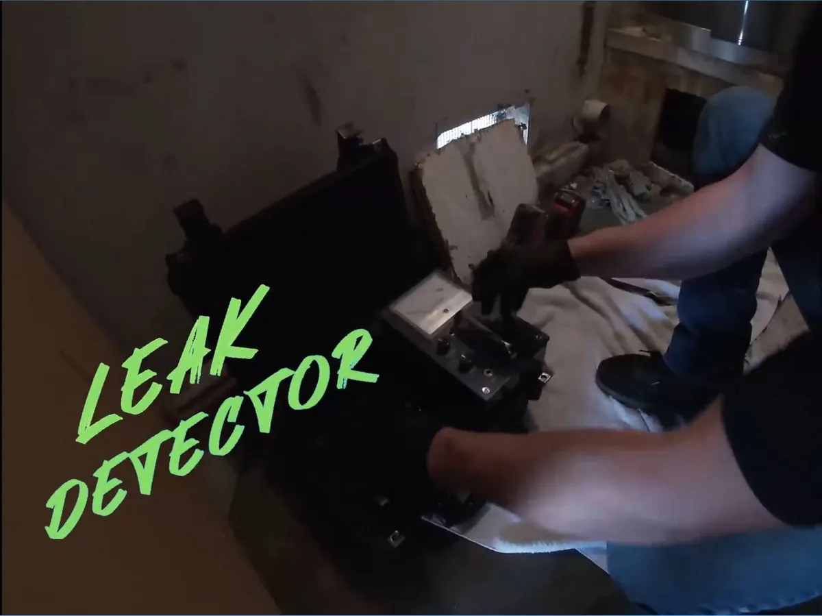 Electronic leak detector checking a plumbing line, from our Laguna Hills guide: Does Homeowners Insurance Cover Repiping? A Laguna Hills Guide to Leaks, Claims and Paperwork